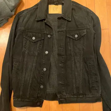 GAP 블랙 데님 자켓 S
