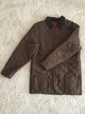 매킨토시 퀼팅 코트 브라운 38