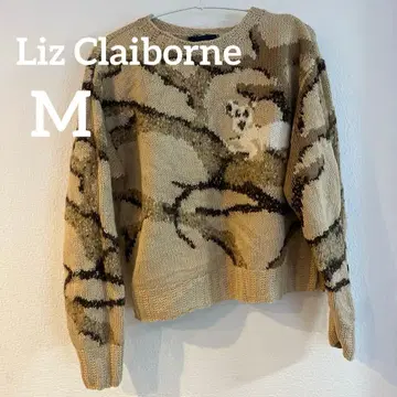 Liz Claiborne [ M ] 카모플라쥬 패턴 스웨터
