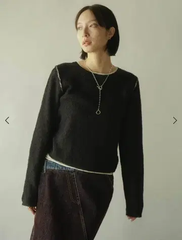 RADIATE 시어 모헤어 레이어드 니트