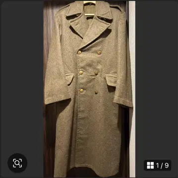 울 더블 브레스트 밀리터리 자켓