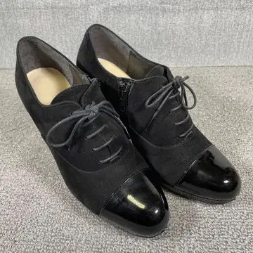 히미코 레이스업 펌프스 22cm 블랙