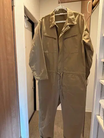 챔피언 베이지 오버롤 작업복