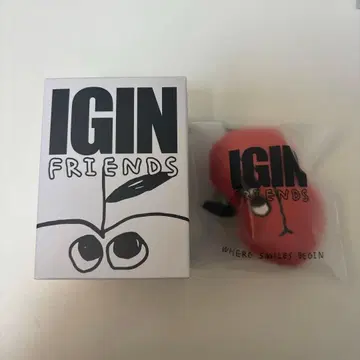 BTS 진 IGIN APPLE 키링 빨간색