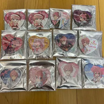 사토미 군 하트 캔뱃지