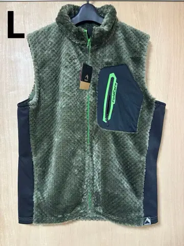 [레어 화제] 워크맨 다이아 플리스 안감 알루미늄 베스트 L 사이즈 카키