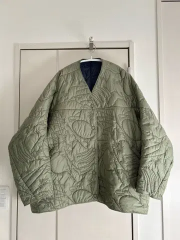 [새상품급] manipuri 퀼팅 자켓 카키