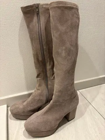 에스페란자 스웨이드 롱 부츠