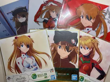 에반게리온 아스카 안대 아스카 클리어 파일 색지 6점 세트