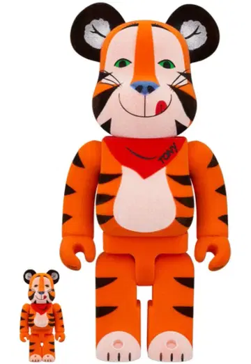 BE@RBRICK TONY THE TIGER VINTAGE FLOCKY