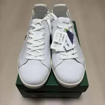 LACOSTE 메쉬 화이트 스니커즈