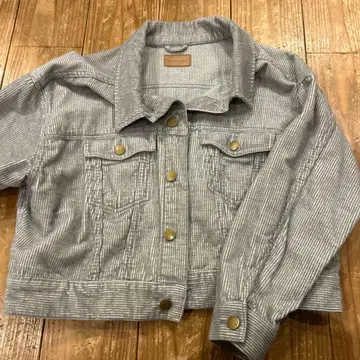 earth 그레이 코듀로이 자켓