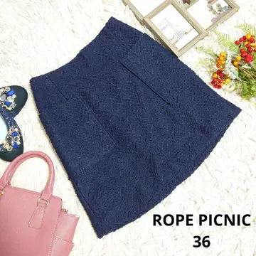 ROPE PICNIC 미니 스커트 ( S ) 네이비/세탁 가능
