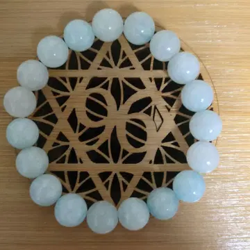 파워스톤 아쿠아 마린 팔찌 약 8mm