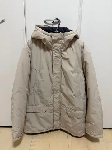 H&M 베이지 후드 부착 자켓