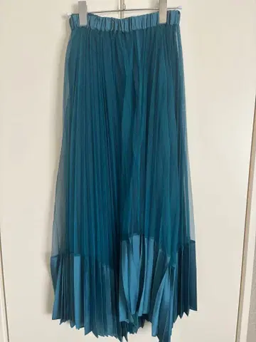 아메리 빈티지 틸 쉬폰 플리츠 스커트