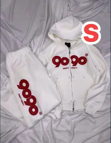 9090 OG 로고 집 후디 x 스웻 팬츠