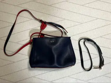 Agnesb 에네스베 네이비 레드 숄더백 교체용 끈 포함