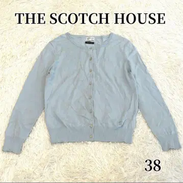 더 스카치 하우스 크루넥 가디건 긴팔 마린 블루 심플