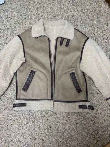 SLY 보아 자켓 사이즈 2 베이지 화이트