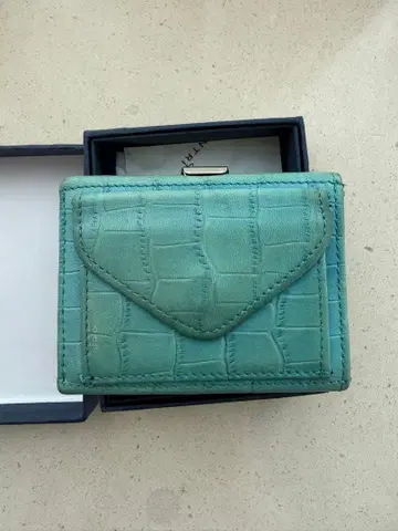 KENTRI 민트 그린 3단 폴더형 지갑