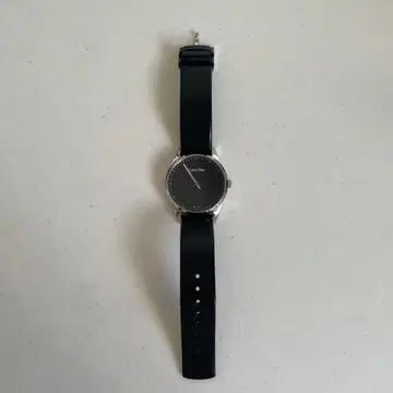 CK 남성용 손목시계 캘빈클라인 쿼츠 블랙 아날로그 실버