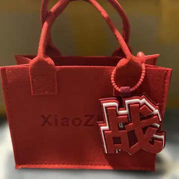 샤오잔 미니 펠트 토트백