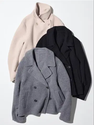 더블 페이스 숏코트 릴랙스 핏