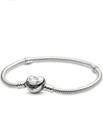 PANDORA 590719 하트 클래스프 팔찌 15cm