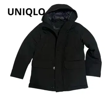 유니클로 논퀼트 다운 자켓 블랙 깨끗함