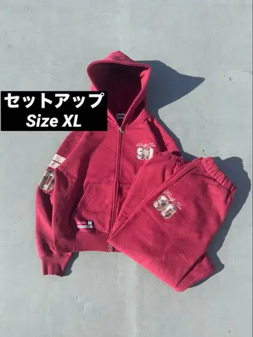 9090 넘버링 체크 집 후디 팬츠