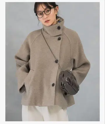 새상품급 2WAY 스탠드 카라 미들 P 코트 어반 리서치 로쏘 ROSSO