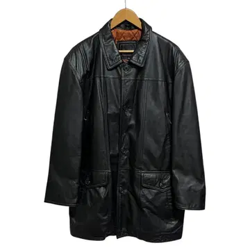 MC5 빈티지 가죽 카 코트 블랙 소가죽 충전솜 사이즈 L