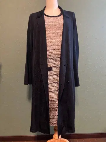 질 샌더 네이비 컬러 롱 썸머 가디건