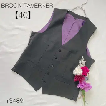 브룩 다바너 블랙 x 퍼플 수트 베스트 베스트 [ 40 ] L