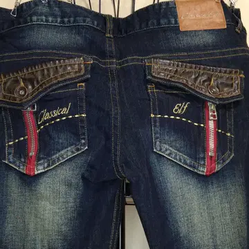 Classical Elf 슬림 레그 부츠컷 데님 (XXL)