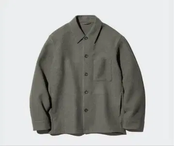 제조 중지 유니클로 더블 페이스 셔츠 자켓 XL 사이즈 올리브 미사용