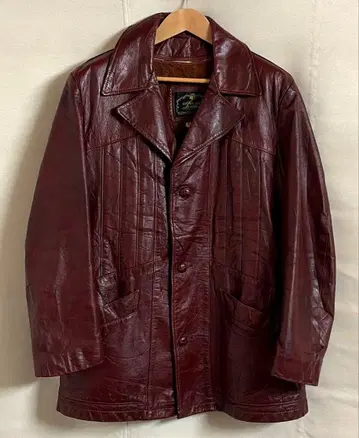 빈티지 가죽 자켓 가죽 코트 하프 코트 천연 가죽