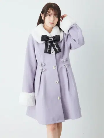 AnkRouge 로고 리본 도리 코트 앙크루즈