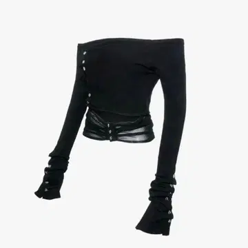 theredthread S 버튼 레이어드 니트 탑