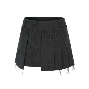 [bohemian seoul] LAYERED WRAP MINI SKIRT