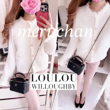 [ 새상품급 ] LOULOU WILLOUGHBY 트위드 니트 가디건