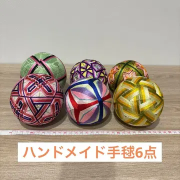 자수 핸드메이드 테마리 6개 세트 설날 시치고산 촬영 잡화