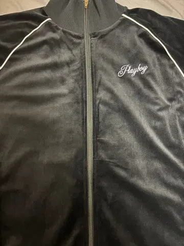 Playboy 벨벳풍 자켓 블랙