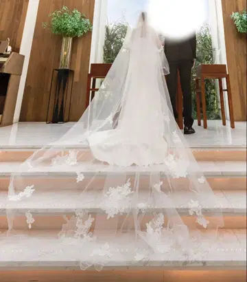 아루이즈 웨딩 멜로우 자수 롱 베일