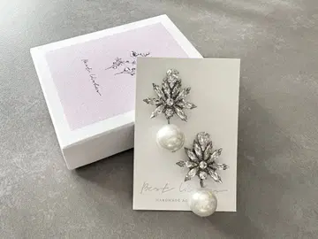 [새상품급] Best Wishes 마가렛 귀찌 펄 14mm