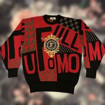 FULL UOMO geometric patterns sweater