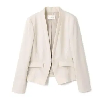 Pinky&Dianne 노카라 자켓 베이지 36 사이즈