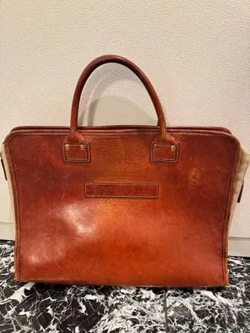 Felisi 페리지 브리프 케이스 비즈니스 백 가죽 브라운