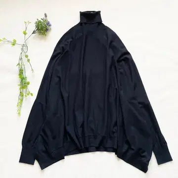 [ 새상품급 ] 라빠르망 드 두지엠 클래스 터틀넥 와이드 니트 풀오버